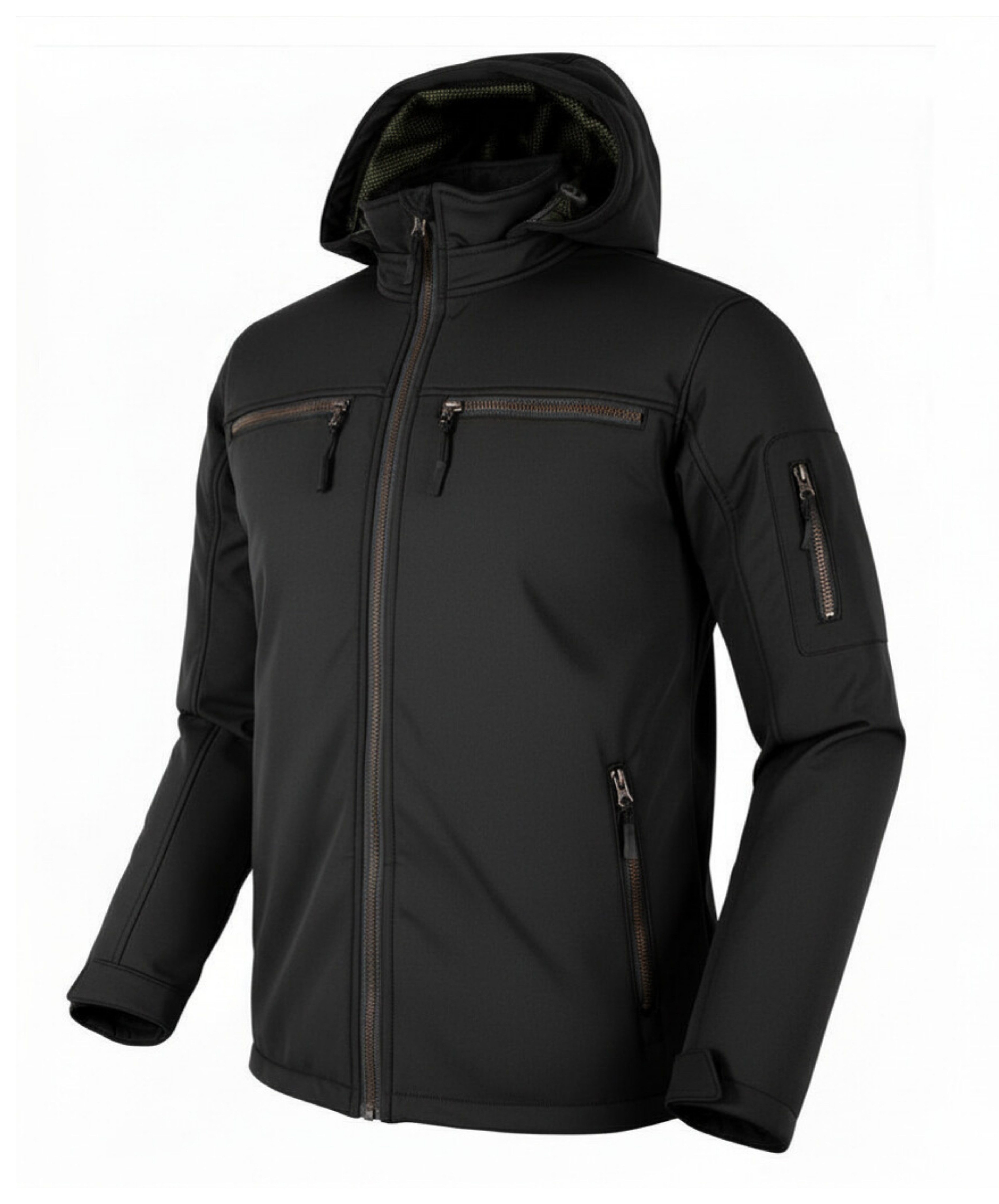 MDM Motorradjacke Herren Motorradjacke Softshelljacke mit Protektoren Aramid Verstärkung Softshell Motorradjacke mit Aramid-Verstärkung, 5 Protektoren