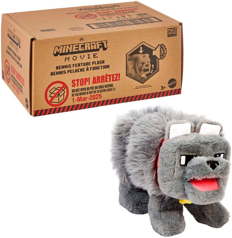 Mattel® Plüschfigur Minecraft, Dennis the Wolf Deluxe, mit Sound günstig online kaufen