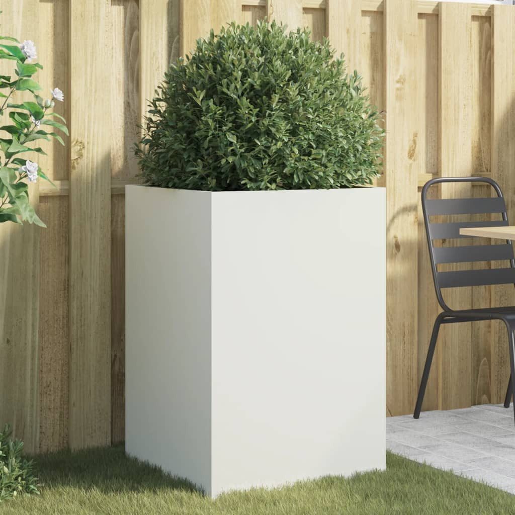 vidaXL Pflanzkübel, Pflanzkasten Weiß 52x48x75 cm günstig online kaufen