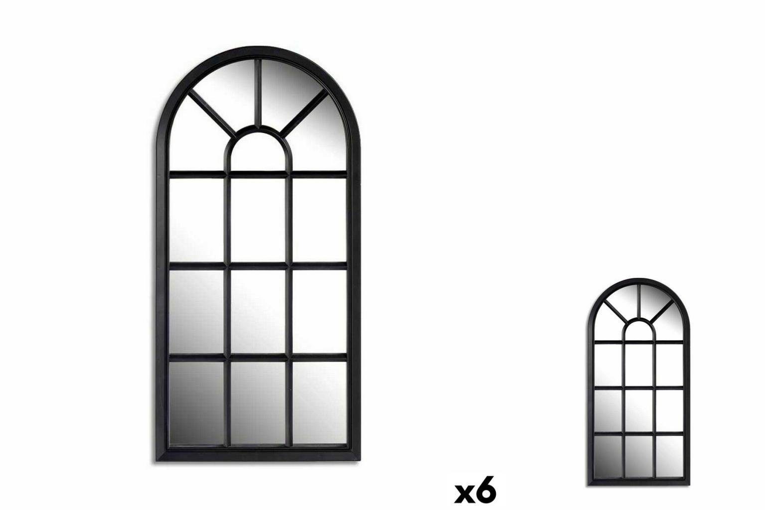 Gift Decor Spiegel Wandspiegel Fenster Schwarz polystyrol 80 x 80 x 3 cm 3  Stück