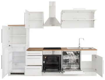 Kochstation Küchenzeile KS-Samos, ohne E-Geräte, Breite 280 cm