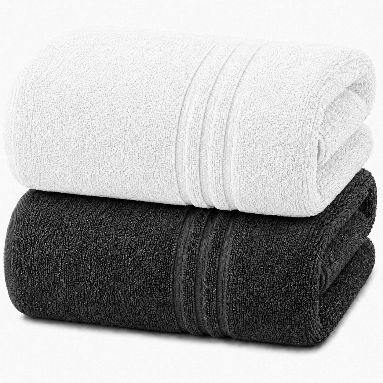 Komfortec Saunatuch 2er Set extra Große - XXL Premium Badetuch-80x200, Frottee (Set, 2-St), extra Große, Baumwolle 100%, Weich, Schnelltrocknend