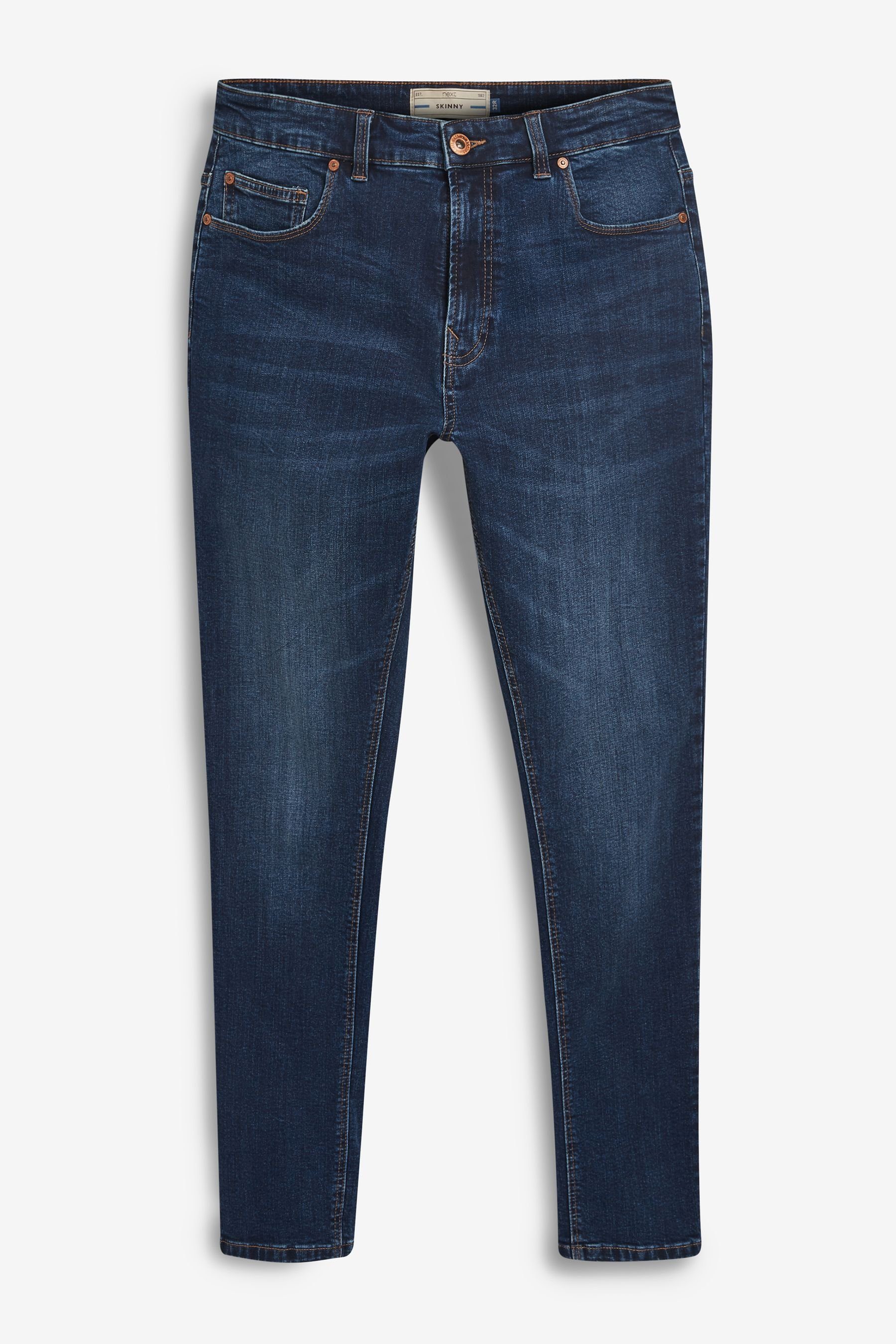 Mid Skinny-fit-Jeans Next (1-tlg) Blue