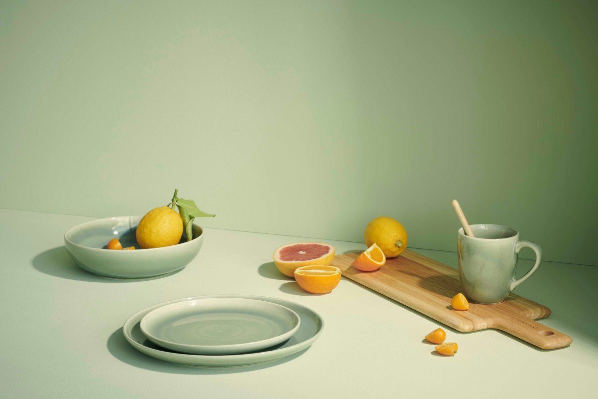 ASA SELECTION Teller-Set SAISONS Speiseteller agave 26,5 cm Set6, Steinzeug