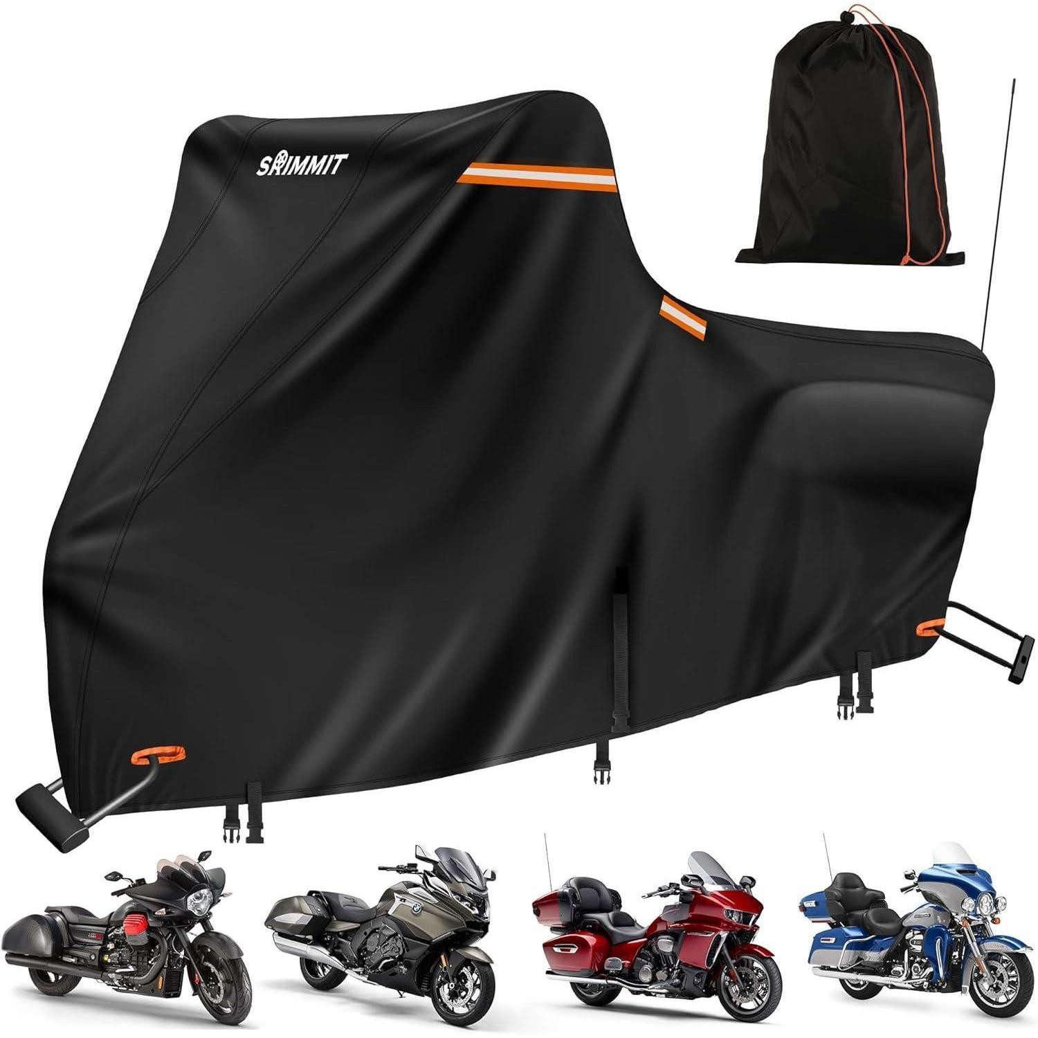 LuxusKollektion Schutzplane Motorrad Abdeckung Plane 420D Wasserdicht Harley Davidson Touring