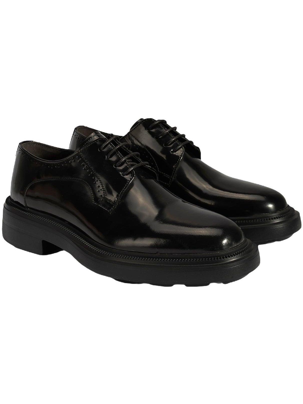 Herren-Schnürschuhe aus Leder – Runde Zehenpartie, Schlupfpassform, a Walkingschuh