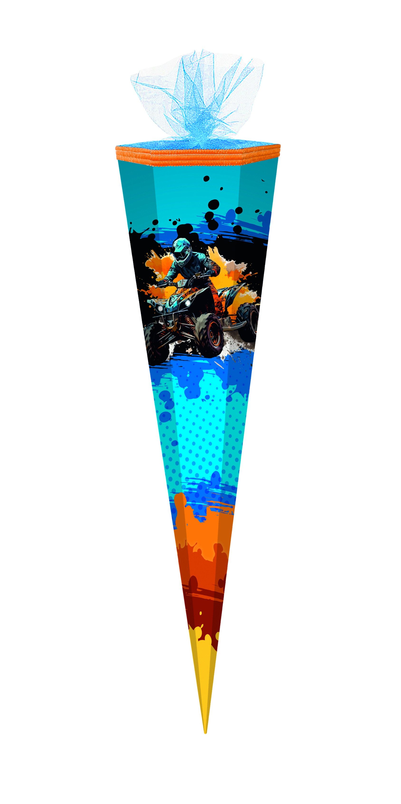 Schultüte Schultüte / Zuckertüte / 85cm / eckig / "Quad"