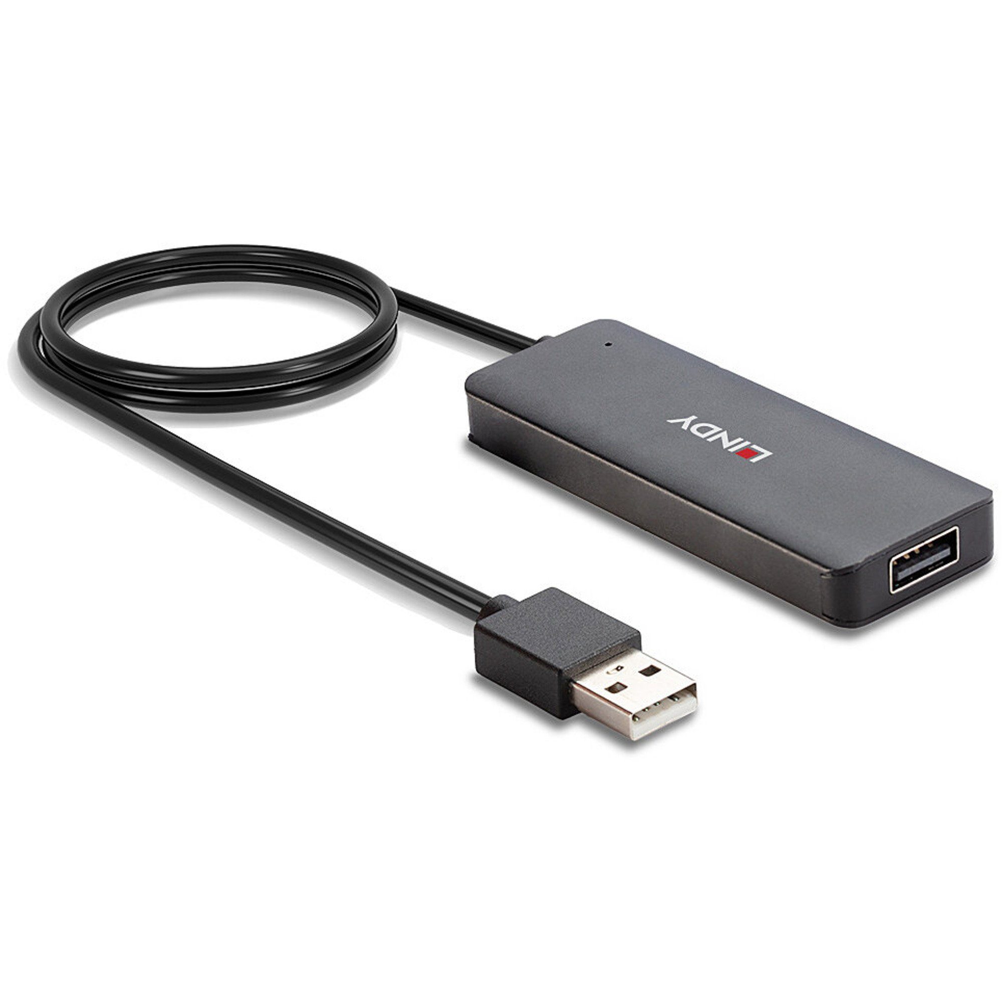 Lindy 4 Port USB 2.0 Hub, USB-Hub USB-Kabel