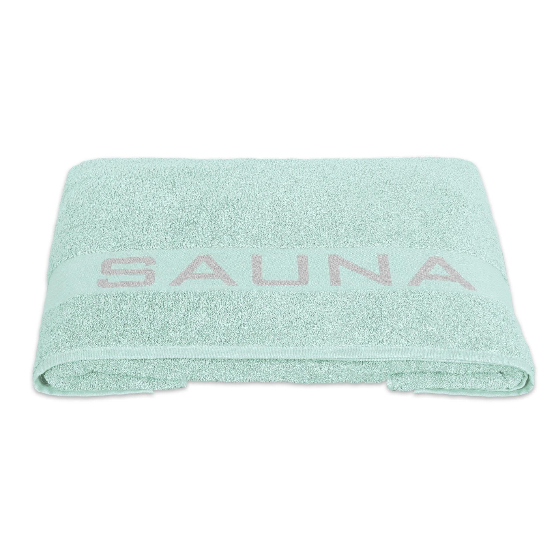 Delindo Lifestyle Saunatuch Colares, Walkfrottier (1-St), eingewebter Schriftzug "Sauna"