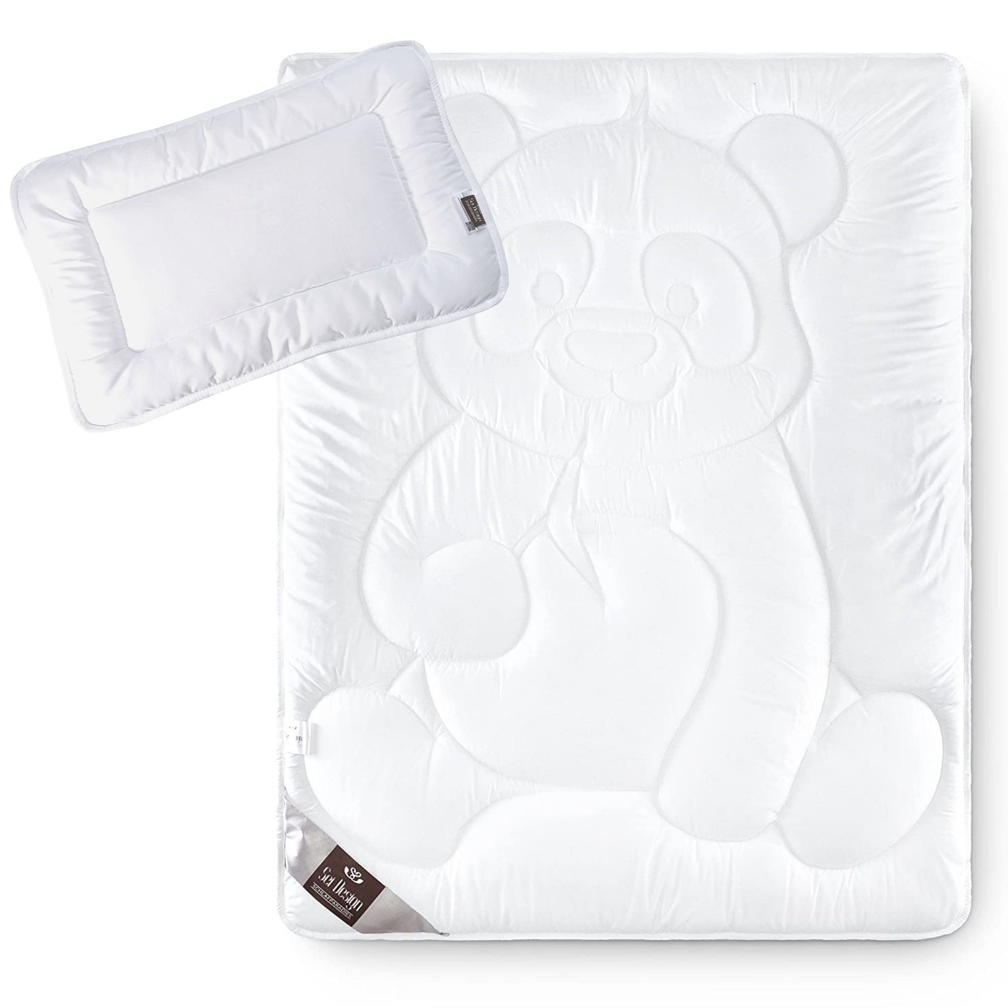 SEI Design Babybettdecke Baby Kinder Bett-Set Decke 100x135 + Kissen 40x60, günstig online kaufen