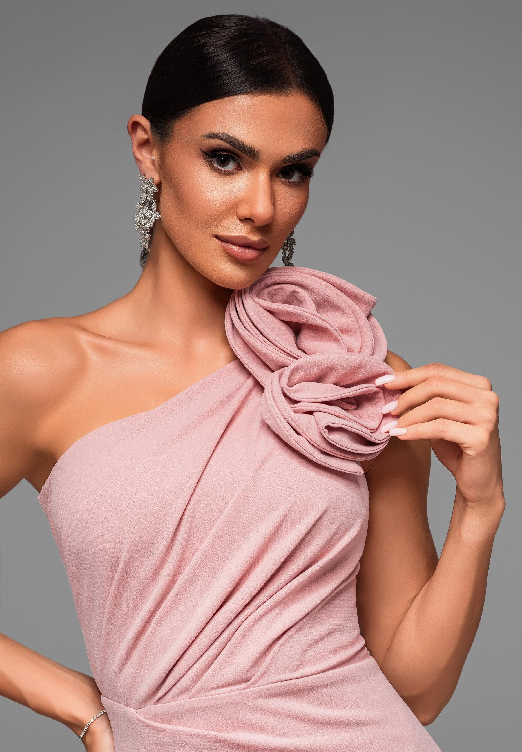 OMBRE Abendkleid Elegantes One-Shoulder-Abendkleid günstig online kaufen