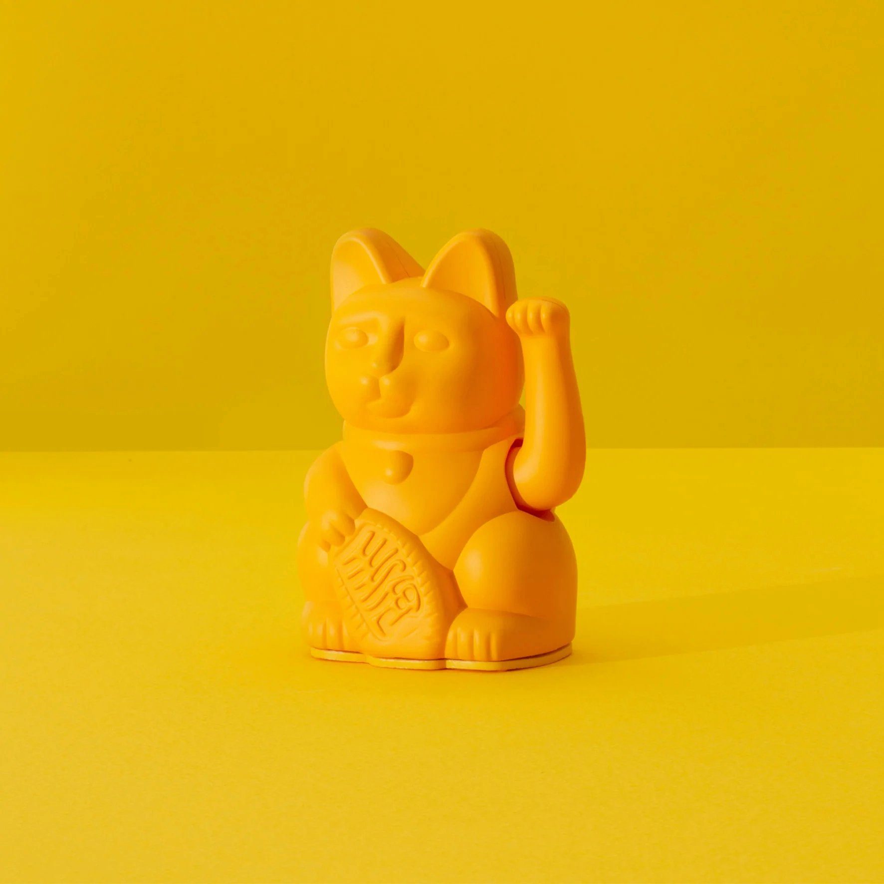 Donkey Products Dekofigur Donkey Lucky Cat Mini - Dunkelgelb