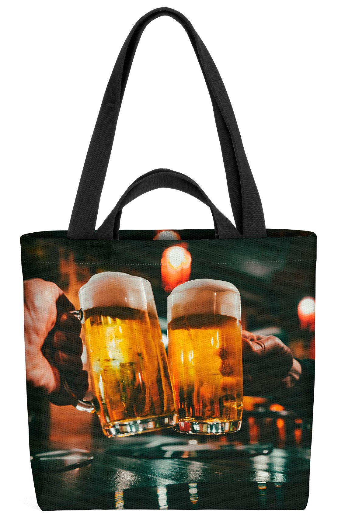 VOID Henkeltasche (1-tlg), Bier Fest Bierkrug Oktoberfest Bierglas Bierflasche Bierdose Bierdeck