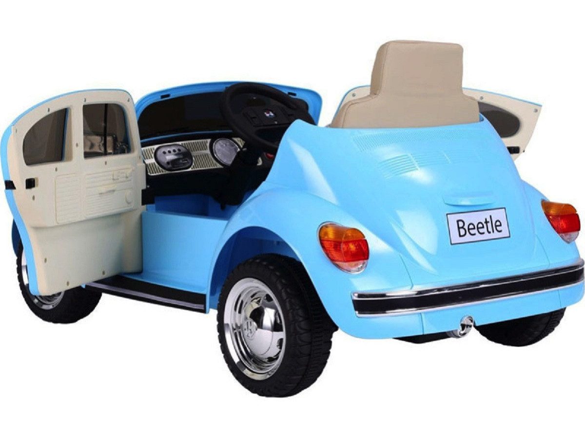 Elektro-Kinderauto Kinder Elektroauto Volkswagen Käfer Oldtimer, 12 Volt+zwei Motoren, Belastbarkeit 30 kg