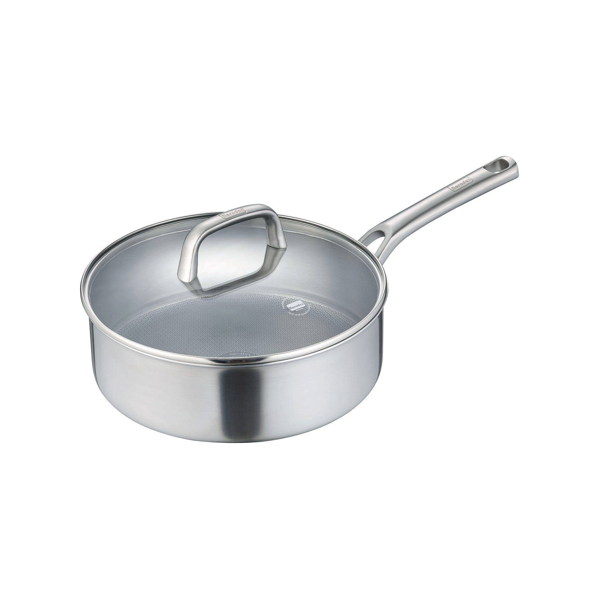 Berndes Schmorpfanne mit Glasdeckel 28 cm, poliert - Tricion Resist, 3-Schicht-Material