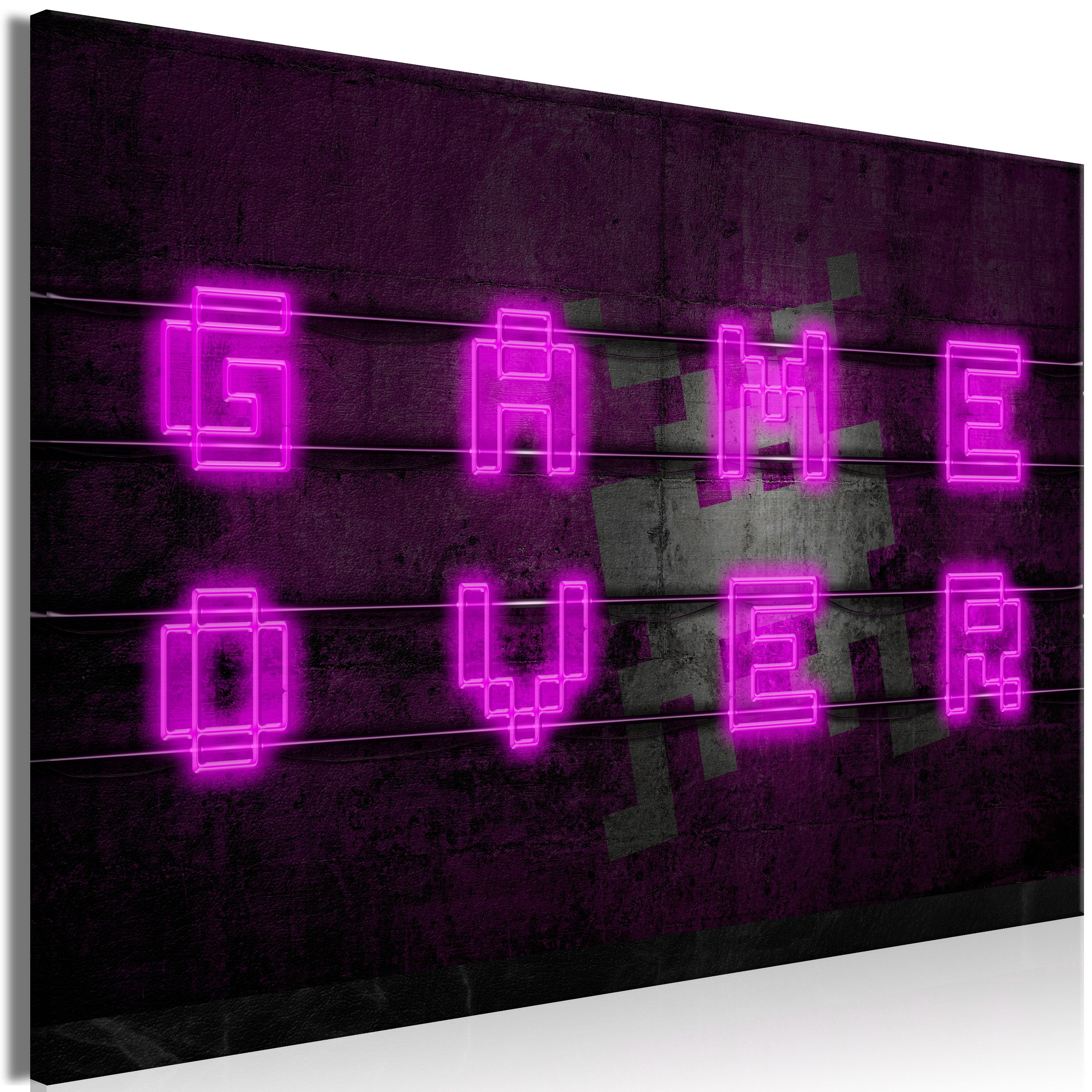 Artgeist Wandbild Pink Neon (1 Part) Wide