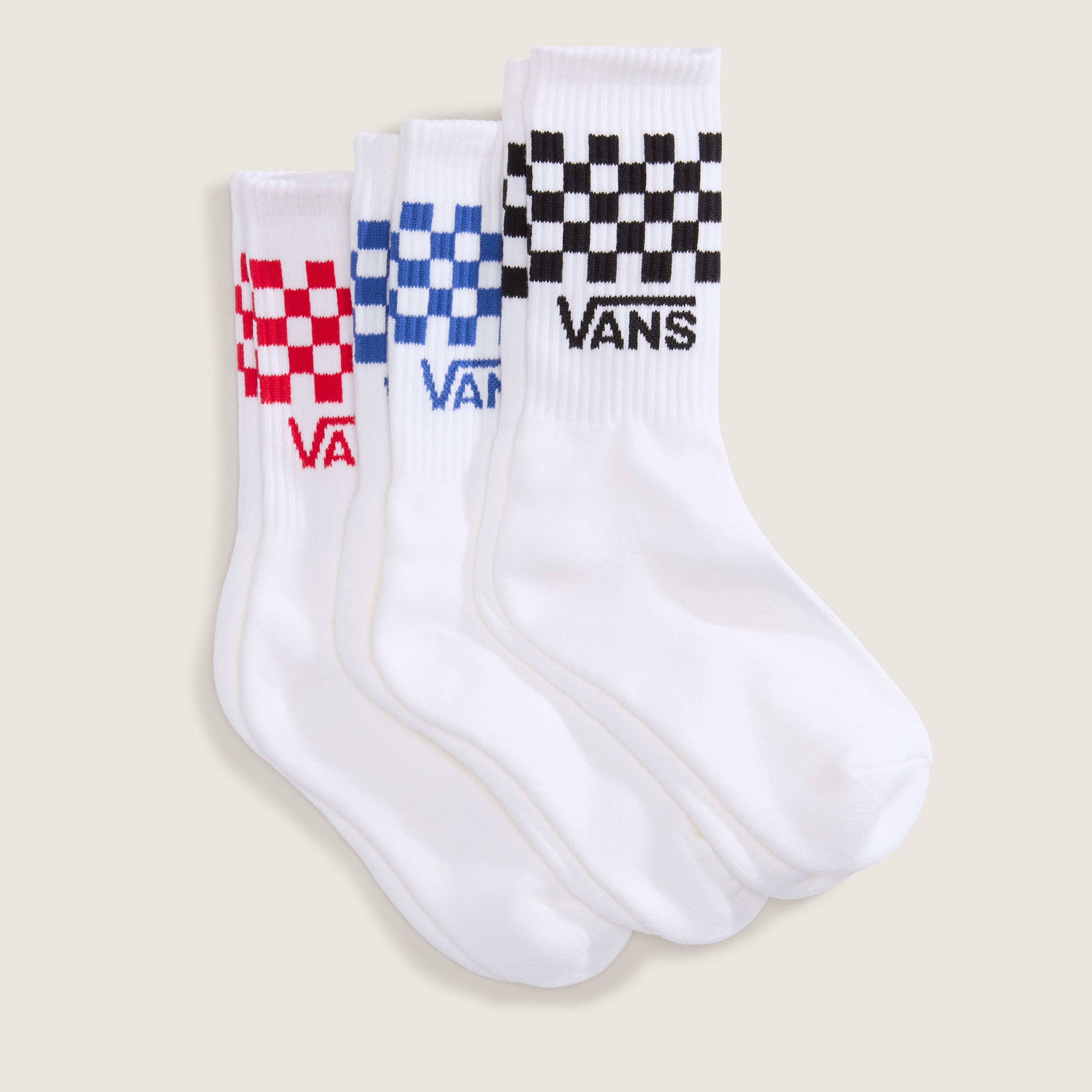 Vans Socken CLASSIC CHECK CREW (3-Paar) Dreierpack, mit elastischer Passform