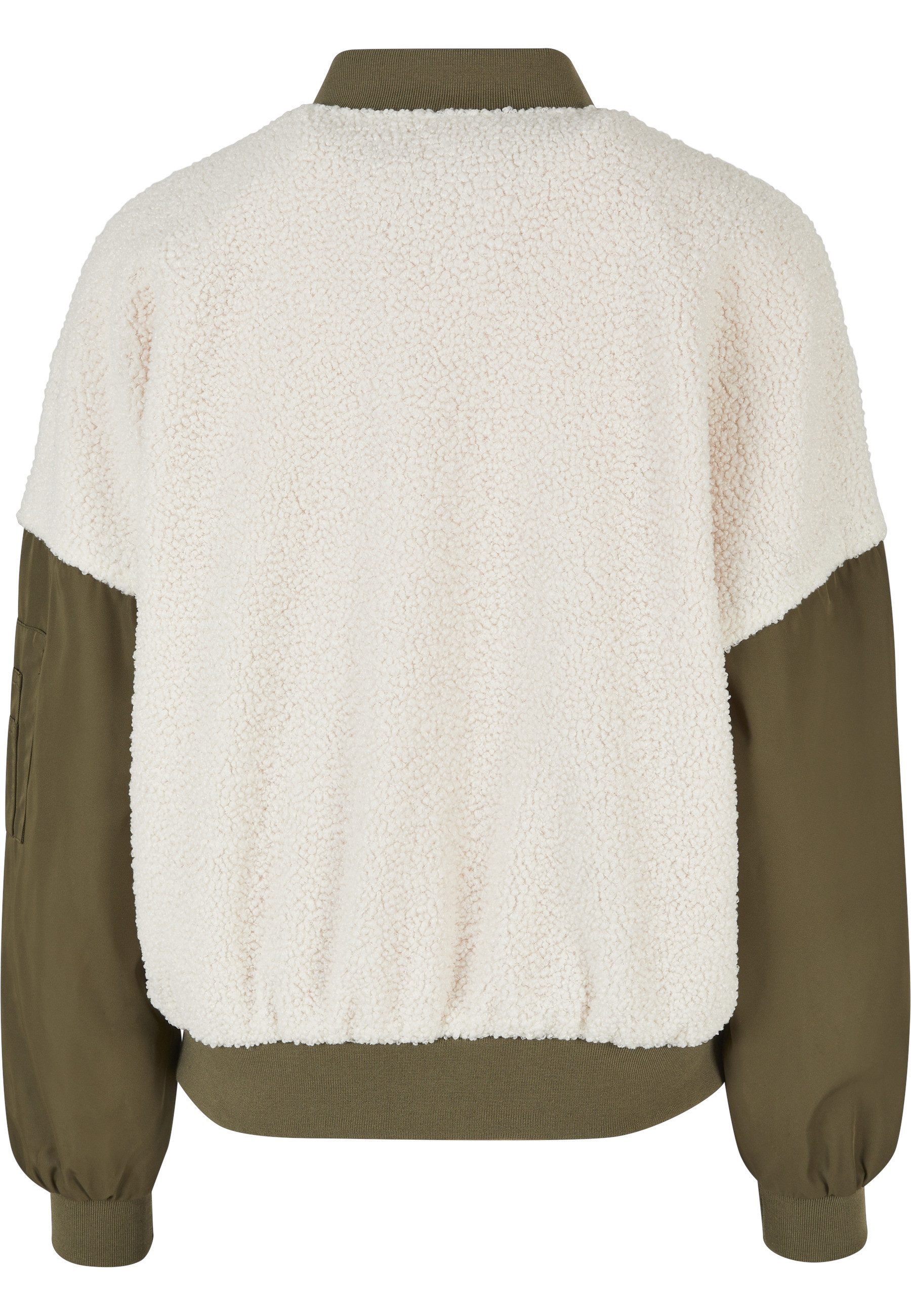 URBAN CLASSICS Bomberjacke Urban Classics Damen Ladies Oversized Sherpa Mix günstig online kaufen