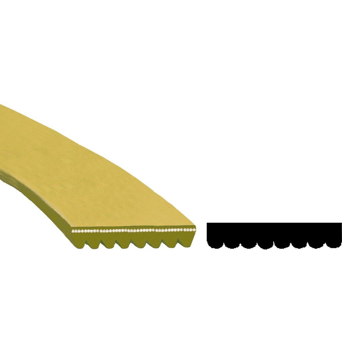 easyPART Zahnriemen wie HOOVER 46007433 Keilrippenriemen Riemen 1200, Waschmaschine