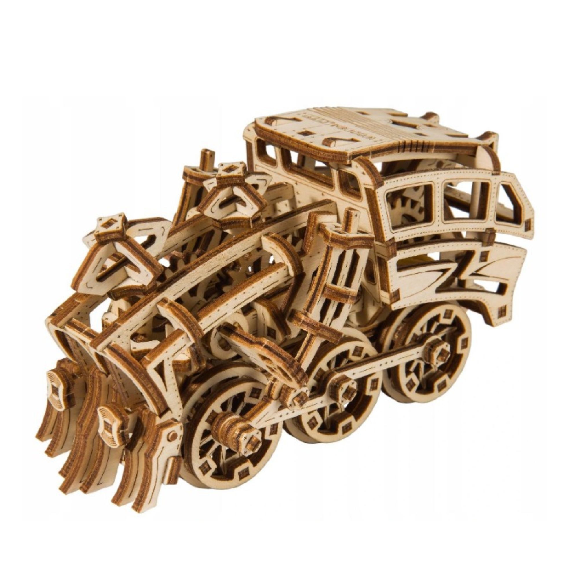 Wooden City 3D-Puzzle Dream Express Holzpuzzle (220 Teile), 220 Puzzleteile, funktionaler Gummimotor (mechanisch)