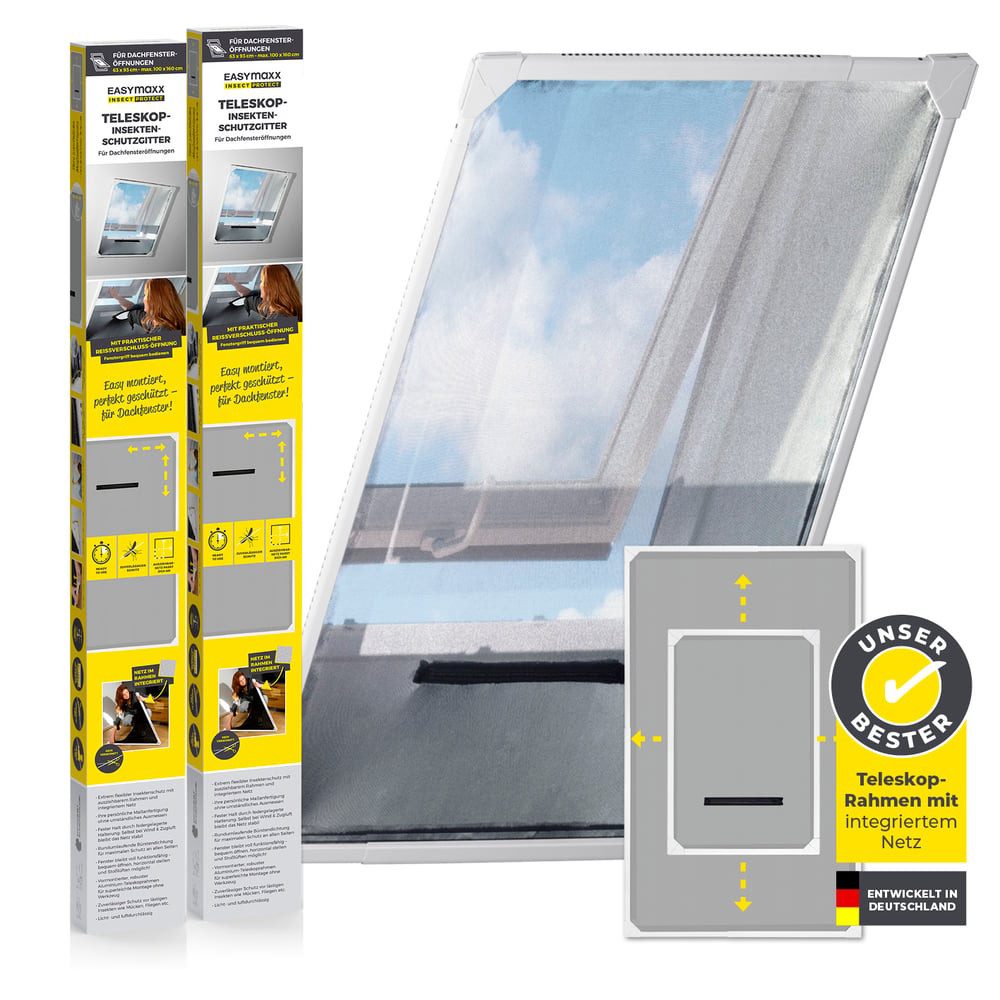 EASYmaxx Insektenschutz-Fensterrahmen, (2-St)