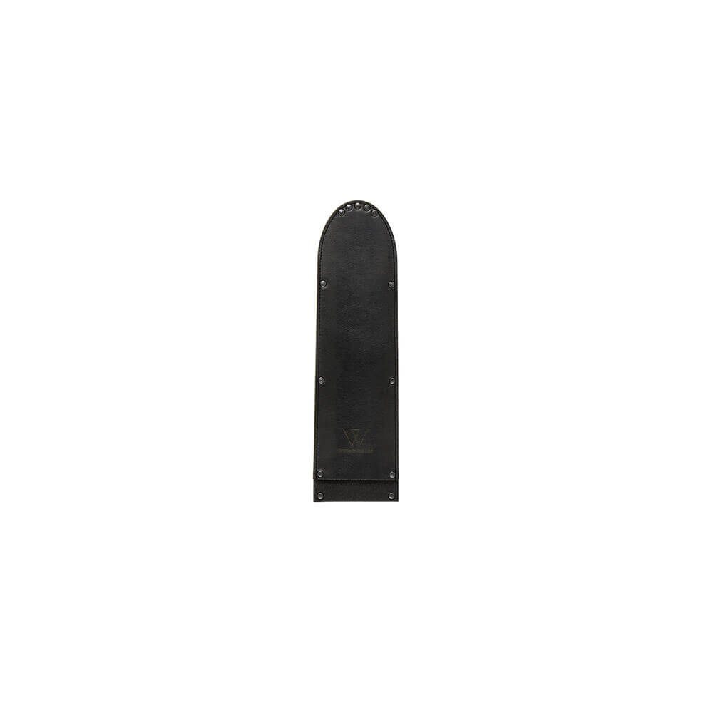 Wunschleder Kochmesser Wunschleder Klingenschutz breit 15 cm mit Kevlar® schwarz