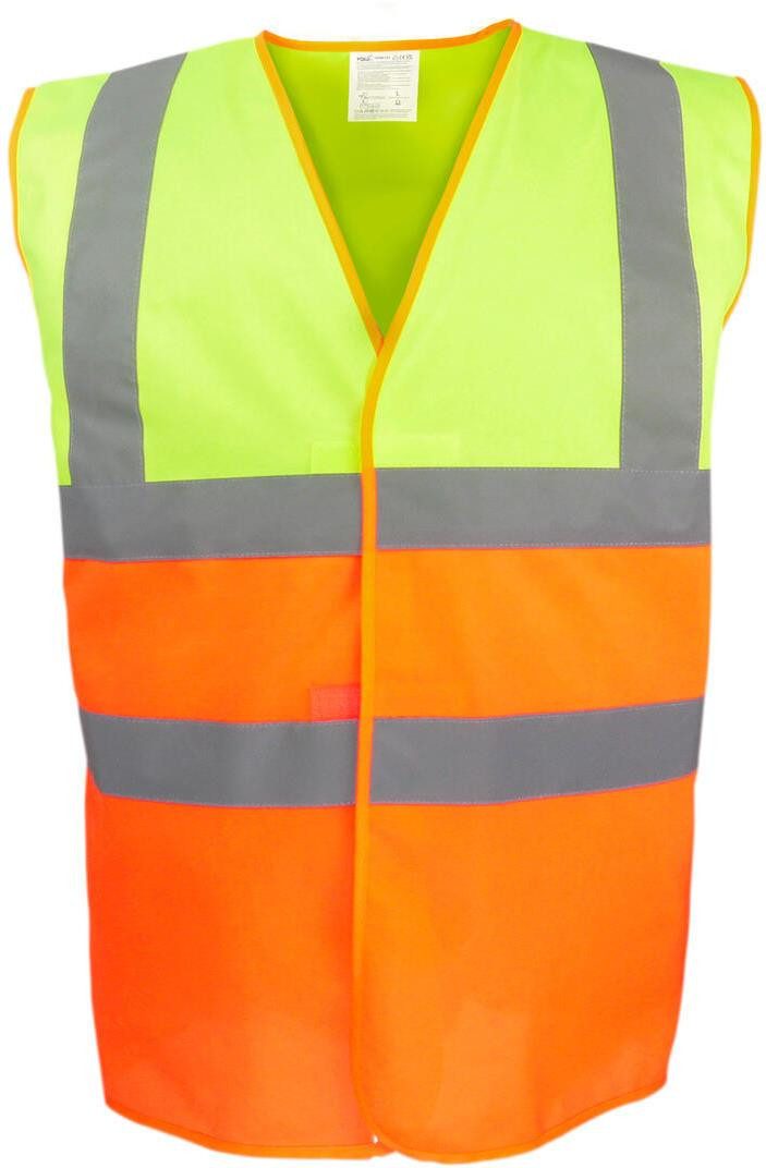YOKO Warnweste Hi-Vis Two-Tone Waistcoat Warnweste