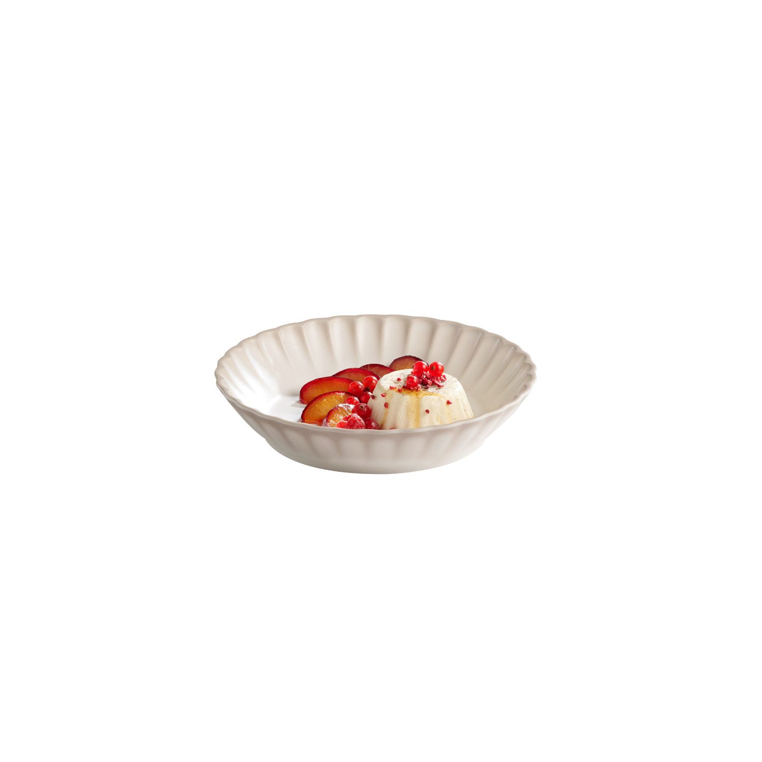 APS Teller ARUMI, (1 St), H: 3 cm, Melamin, weiß / beige