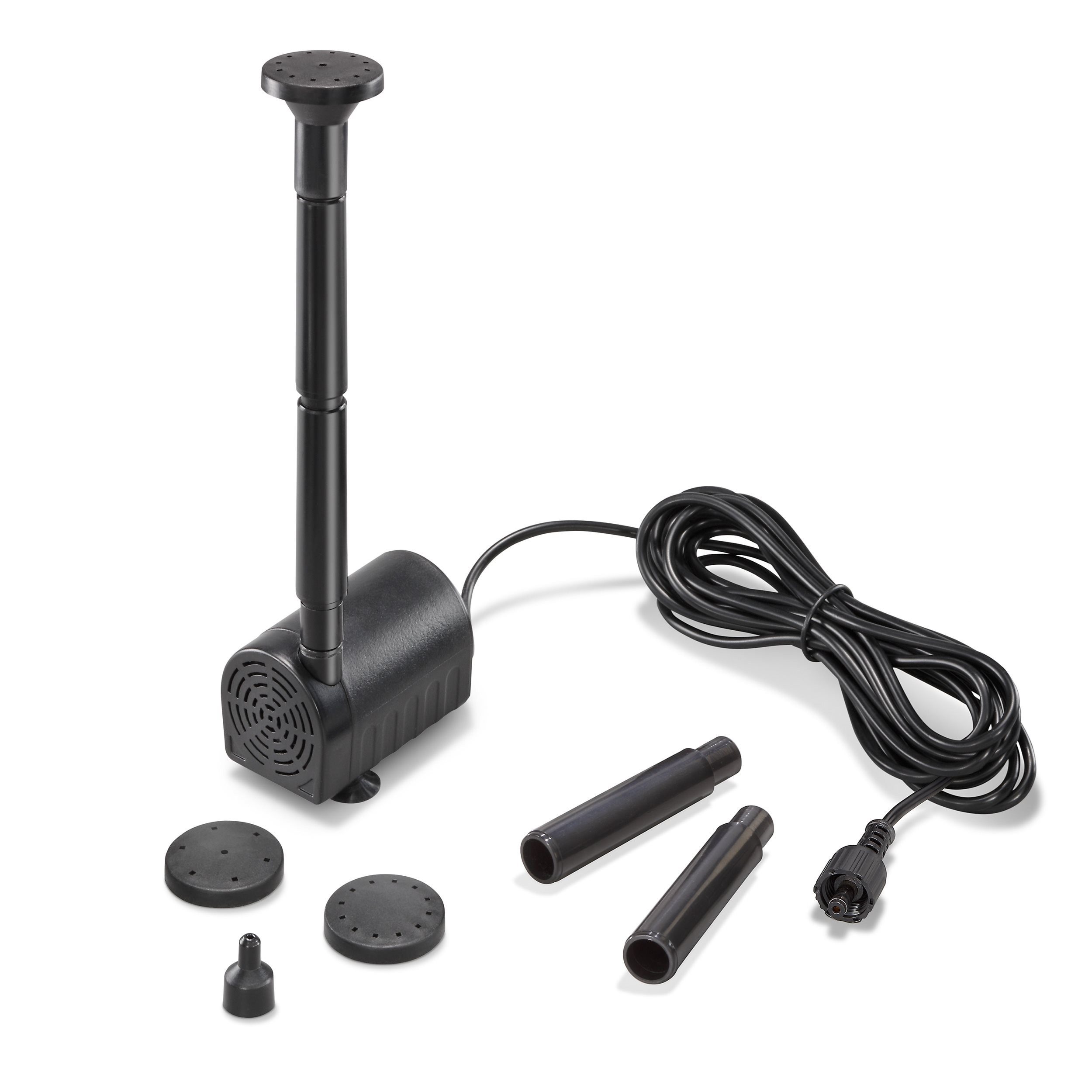 esotec Solarpumpe 120/180 Fountain Einzelpumpe 6-9V/DC, max. 180l/h, Teichpumpe 101985 (Komplettset)