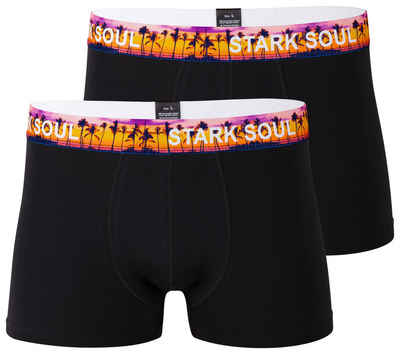 Stark Soul® Boxershorts Boxershorts Herren SUNSET, 2'er-Pack, Hipster, Unterhosen mit Logo-Elastikbund