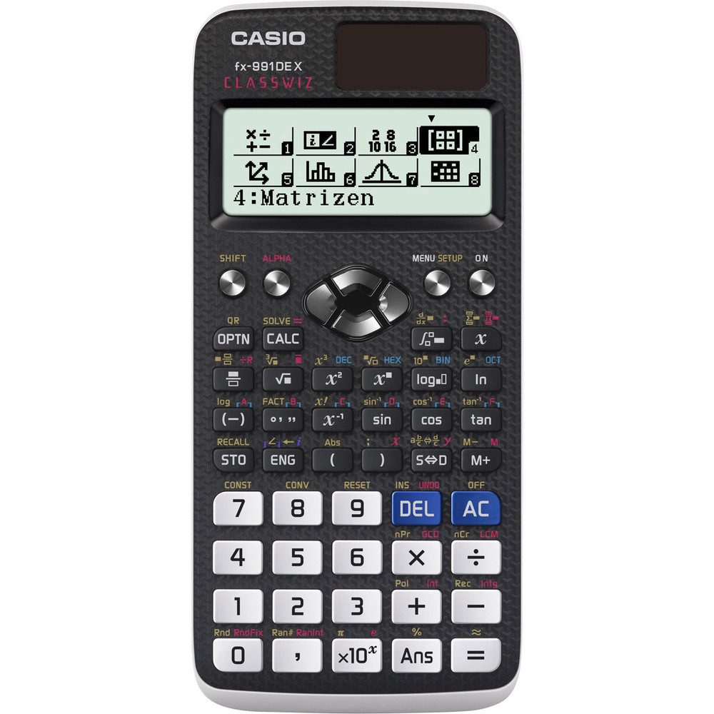 CASIO Taschenrechner Casio FX-991DE X Technisch wissenschaftlicher Rechner Schwarz Display