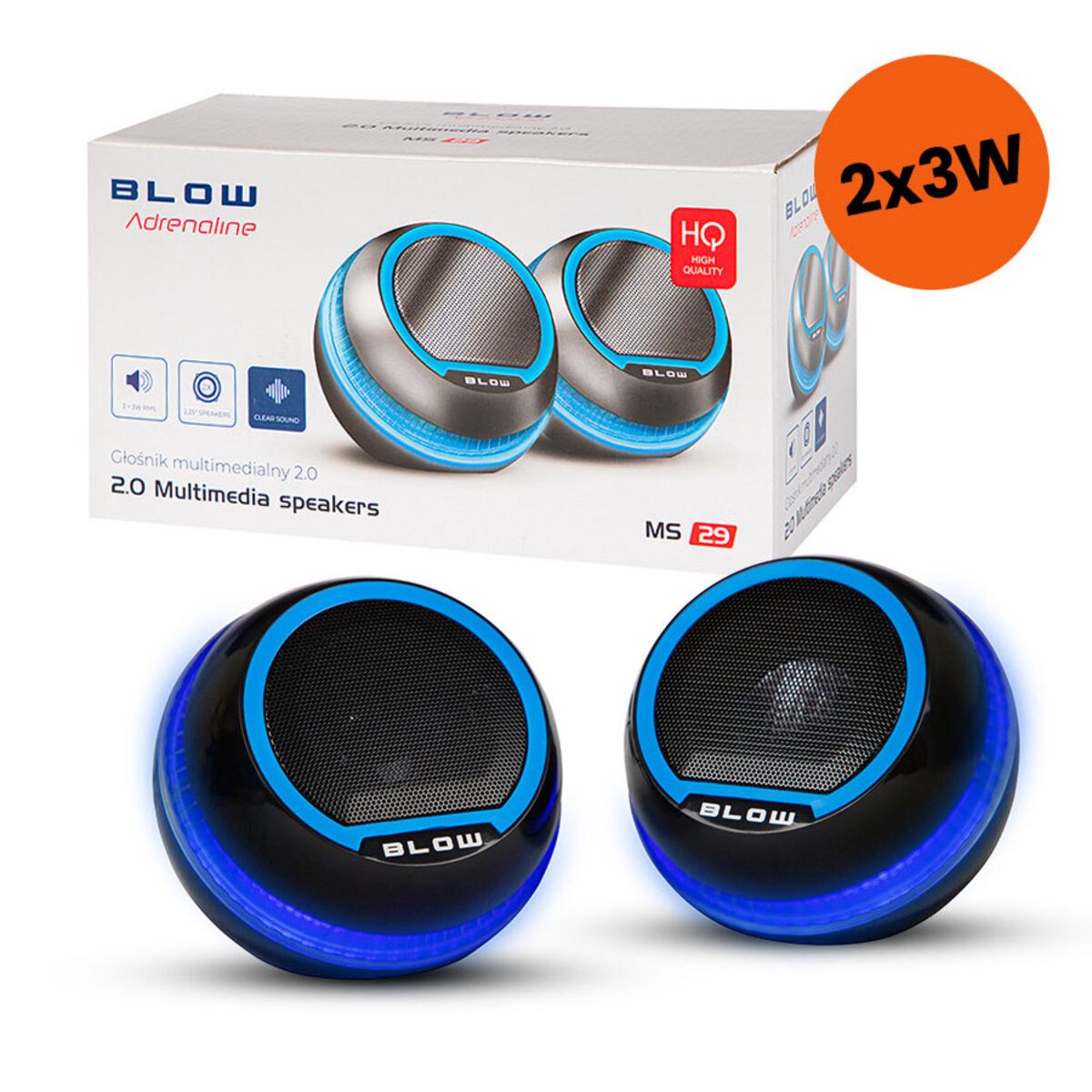 BLOW BLOW 2.0 MS-29 Computerlautsprecher 66-401 PC-Lautsprecher