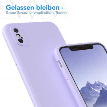 EAZY CASE Handyhülle TPU Hülle für Apple iPhone X / XS 5,8 Zoll, Silikonhülle stoßfest Smart Slimcover tpu case Violett / Lila Lavendel