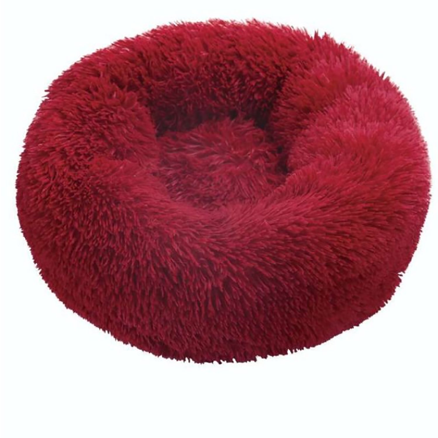 TPFLiving Tierkorb aus Baumwolle - Flauschiges Hundekörbchen / Katzenkörbchen, Plüsch Hundebett Rund - Verschiedene Farben - 60cm - 100cm Durchmesser