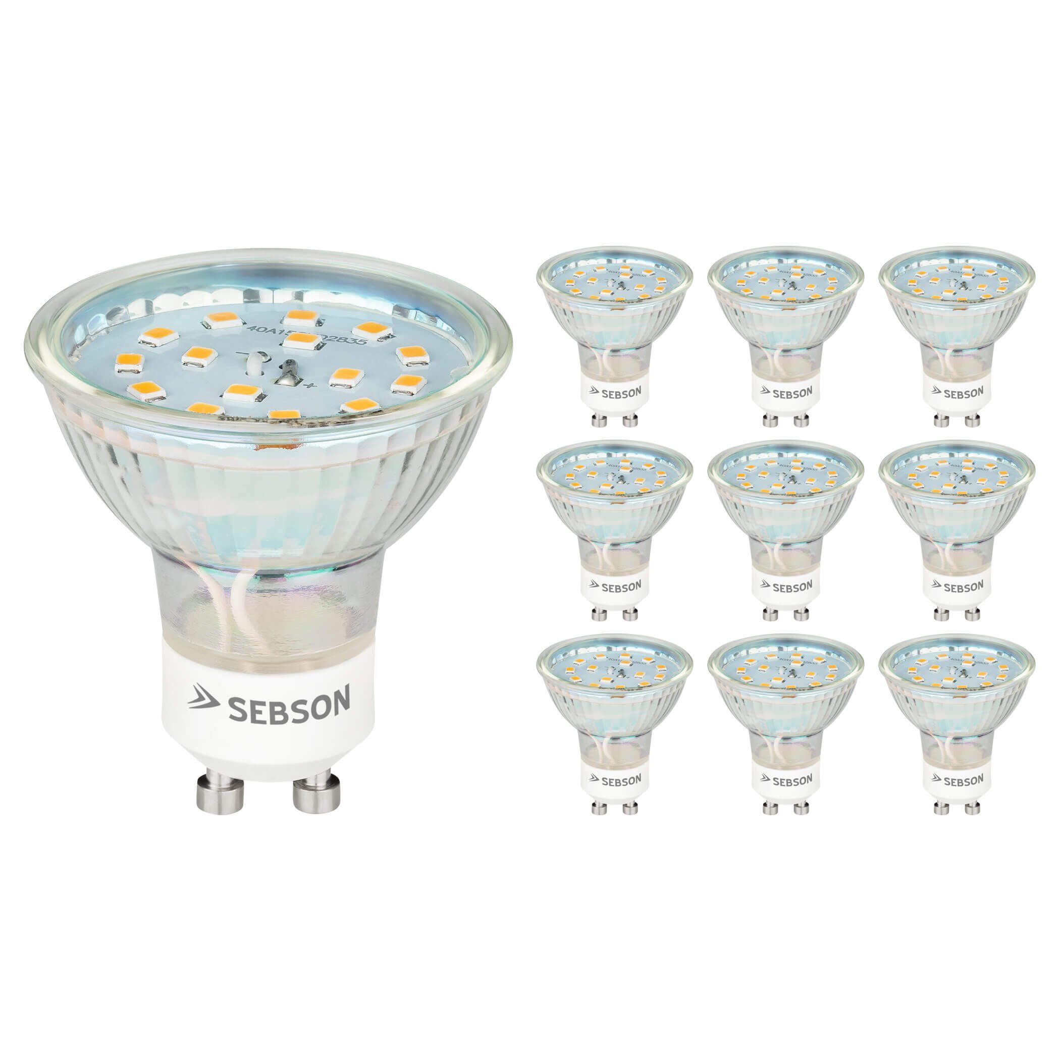 SEBSON LED-Leuchtmittel LED Lampe GU10 5W warmweiß 3000k 230V Leuchtmittel günstig online kaufen