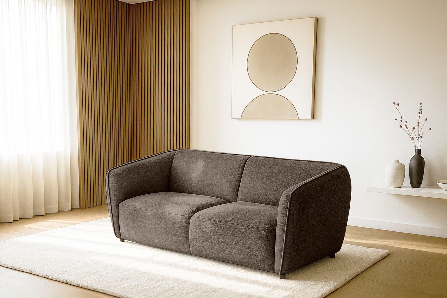 Home affaire 2,5-Sitzer Ostrup, schlichtes modernes Design, in verschiedenen Farben