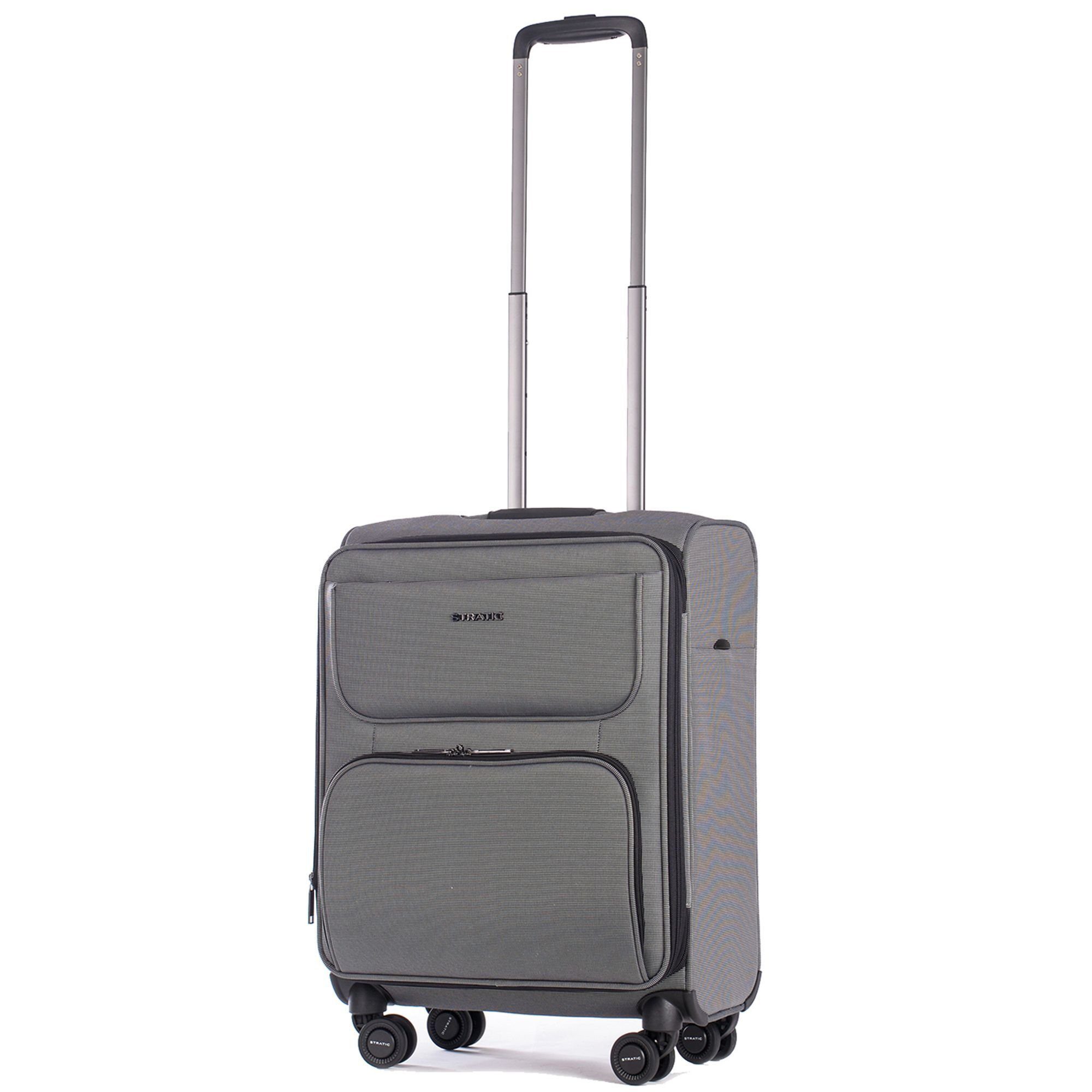 silver Polyester Bendigo Light Stratic Plus, 4 Handgepäck-Trolley Rollen,