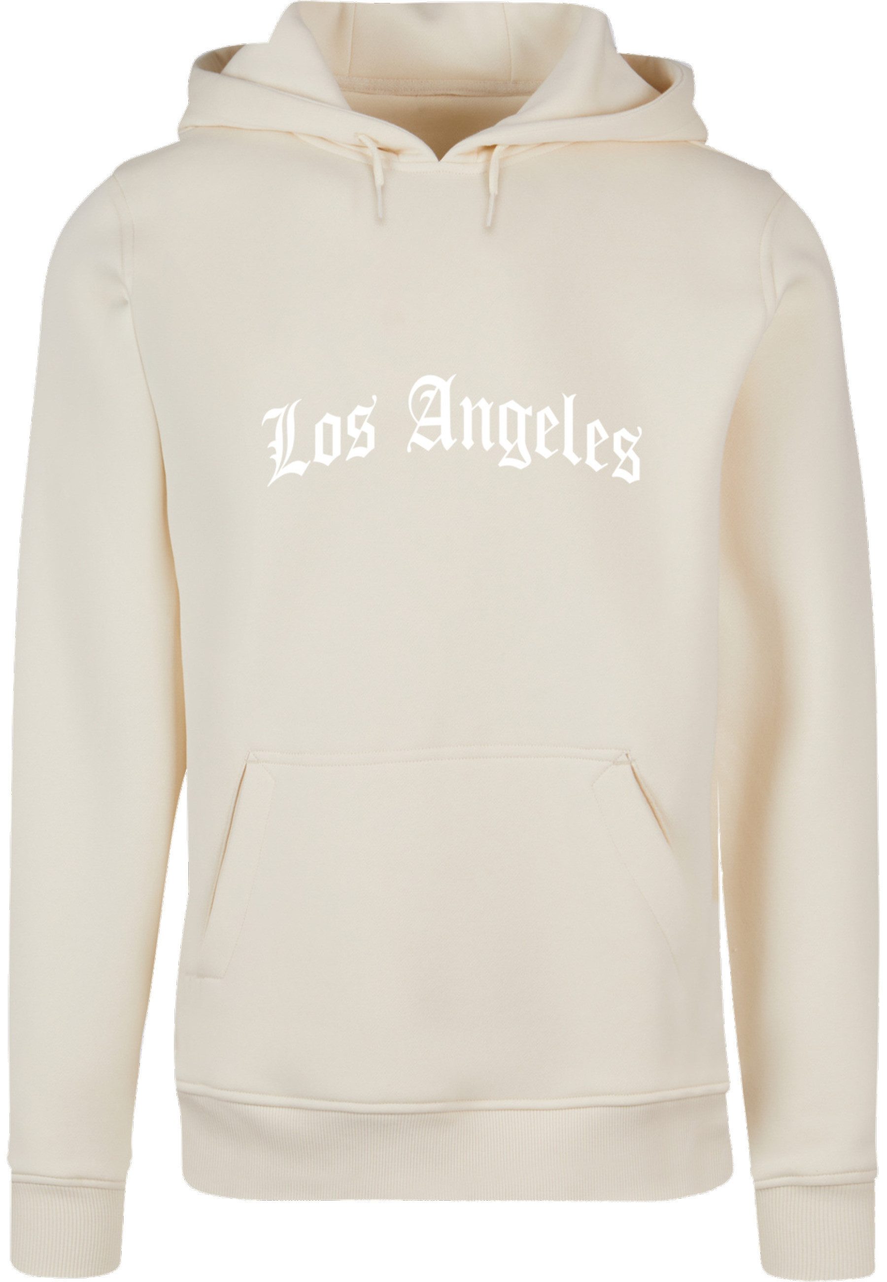 MisterTee Rundhalspullover MisterTee Herren Los Angeles Wording Hoody (1-tlg)