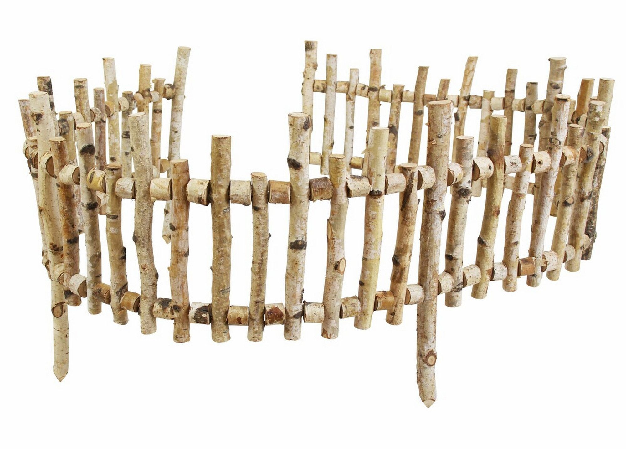 Frank Flechtwaren Beetbegrenzung, Holz Steckzaun 200x25cm günstig online kaufen