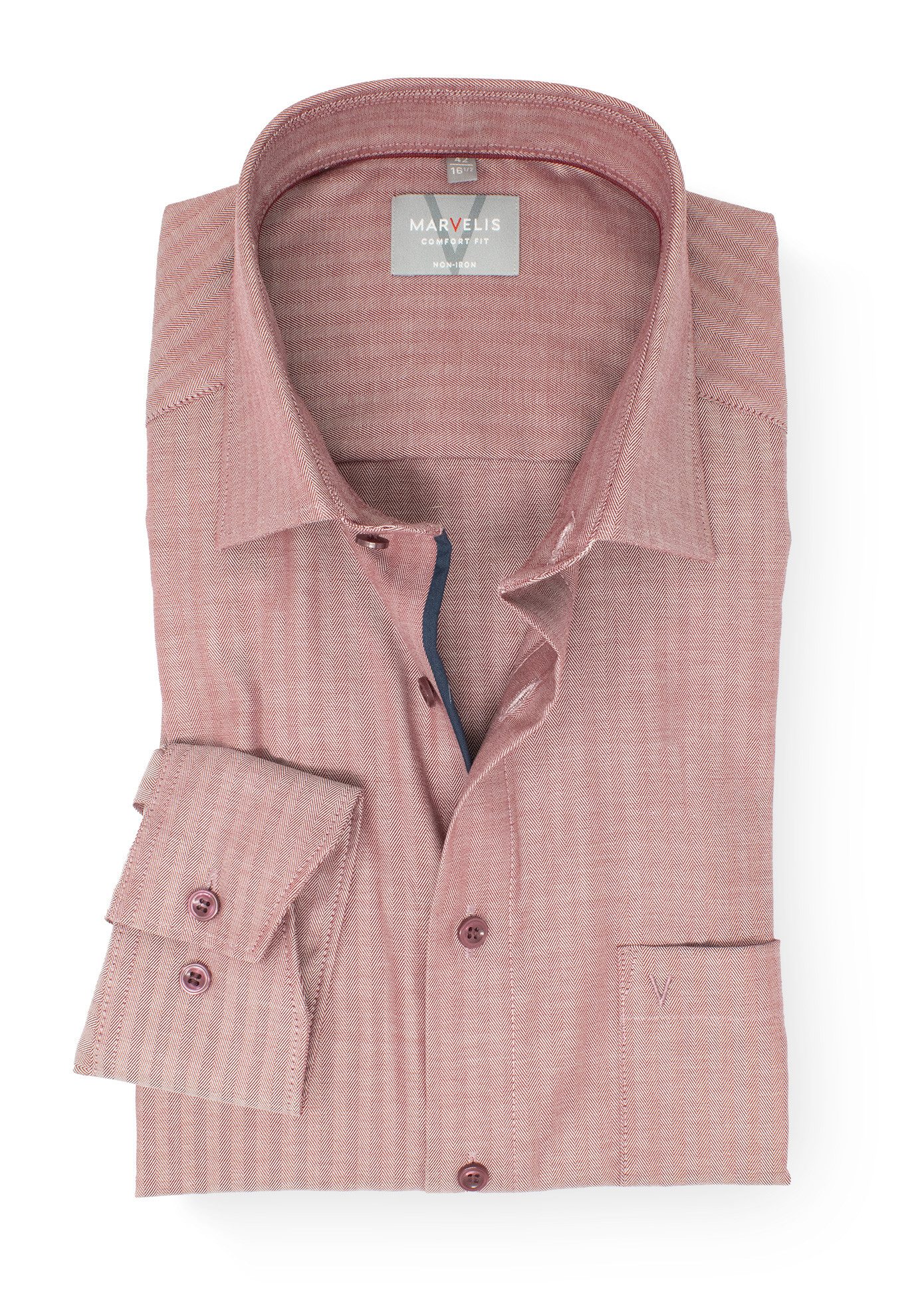 MARVELIS Businesshemd Comfort Fit bequeme Schnittführung günstig online kaufen