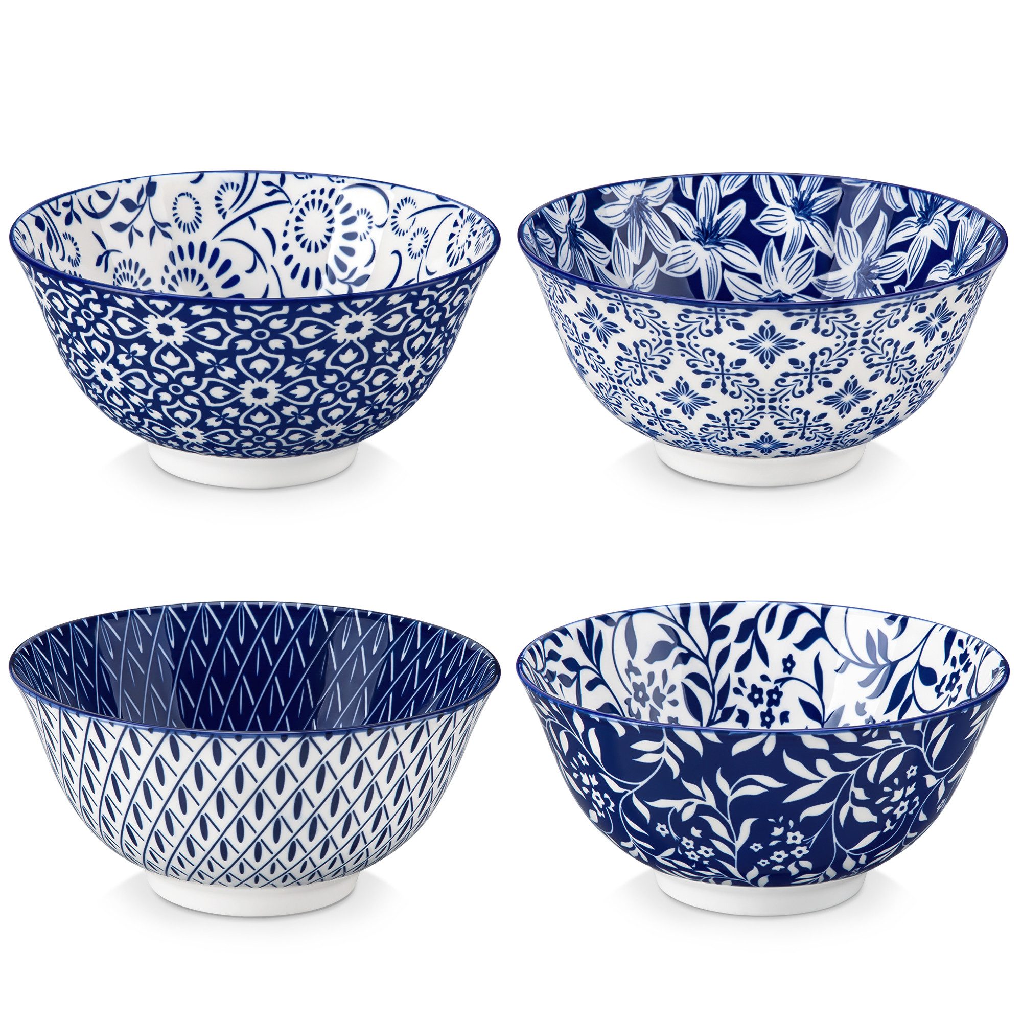 vancasso Müslischale 4/6-tlg Schalen Set für 4/6, Porzellan Müslischale, Bunt, Porzellan, (Set, 4-tlg)