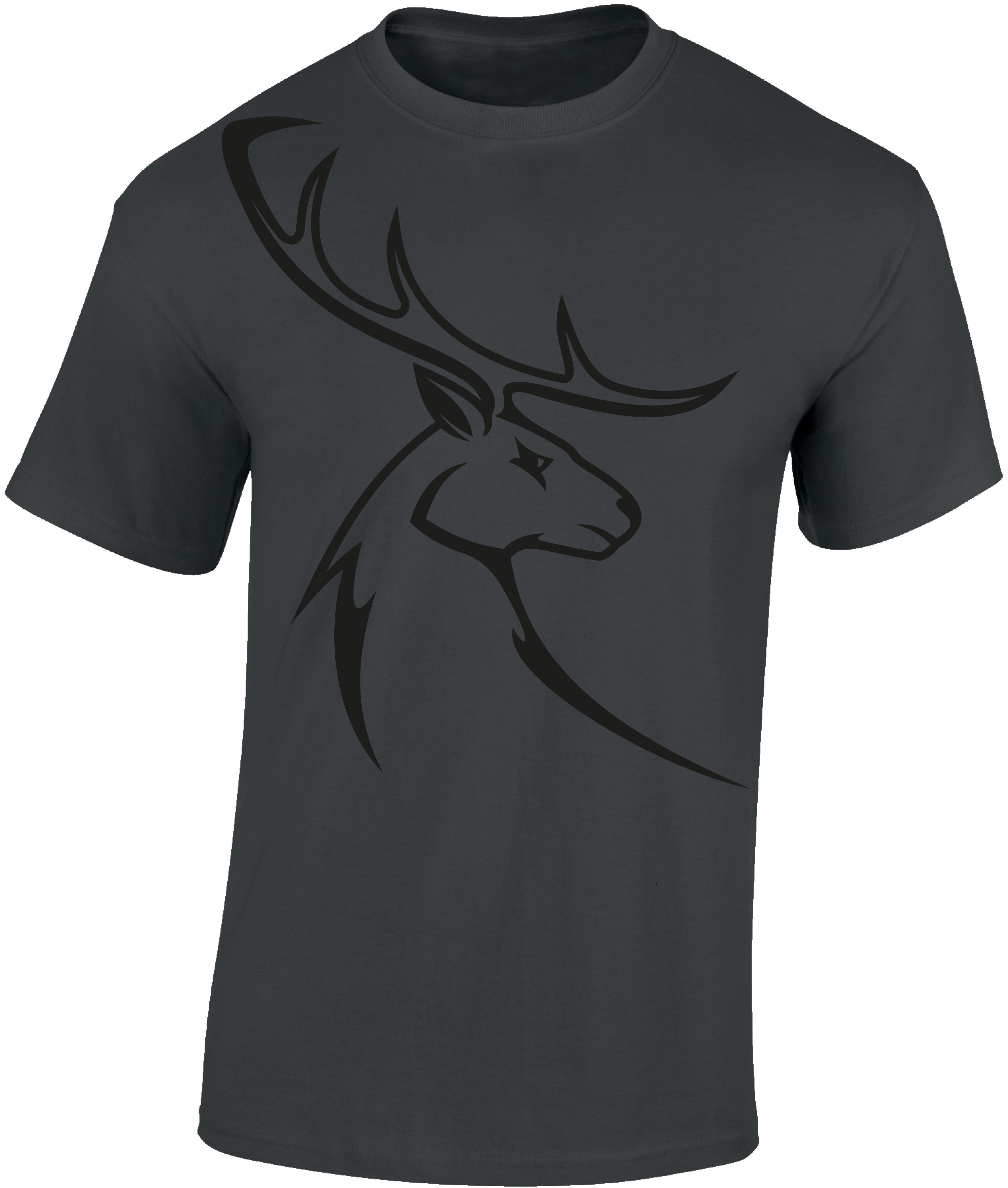 Baddery Print-Shirt Jäger Jungjäger Siebdruck, - Geschenk hochwertiger Kinder - Baumwolle T-Shirt für Hirschbock aus