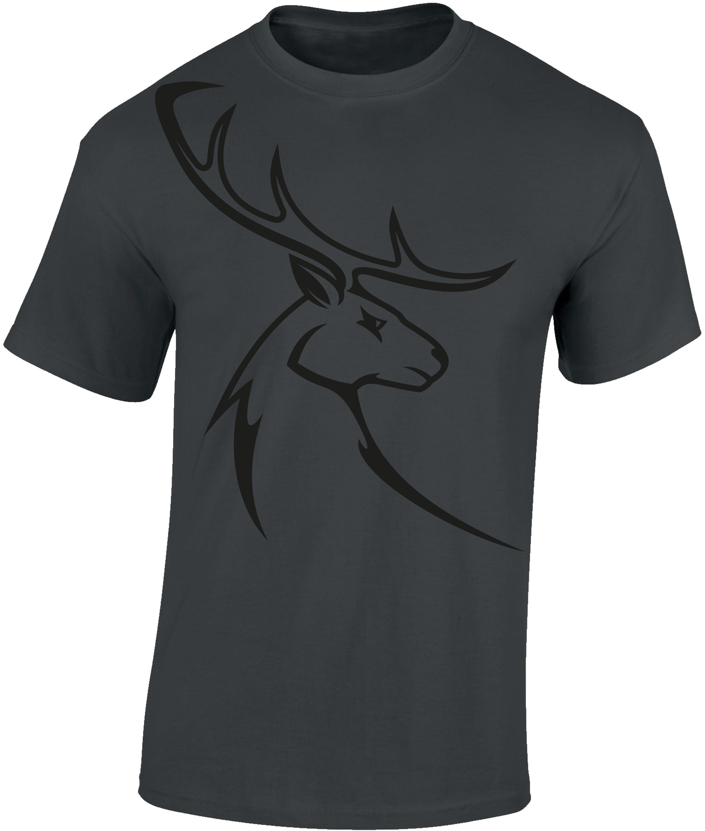 Baddery Print-Shirt "Hirschbock" - Jäger T-Shirt günstig online kaufen