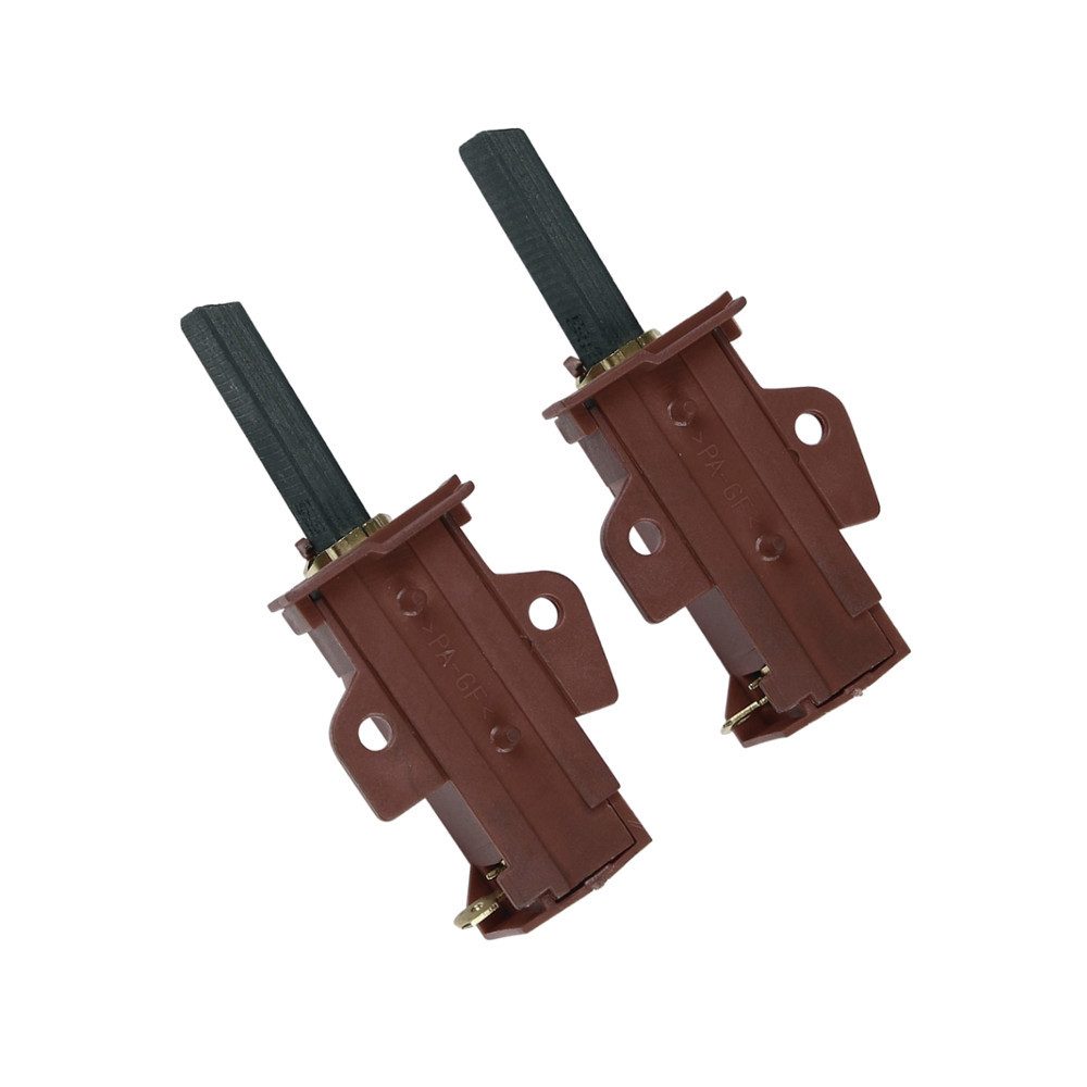 Trade-Shop Ersatzbürste 2x passend für Candy Hoover HN613584 HN613586S HN675530 HNF212780, 5mm x 12,5mm x 32mm Motorkohlen Kohlebürsten Schleifkohlen, (2-tlg), Geeignet für viele Waschmaschinen-Motoren - mit Halter (Länge: 46mm)