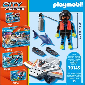 Playmobil® Konstruktionsspielsteine City Action Seenot: Tauchscooter im Rettungseinsatz