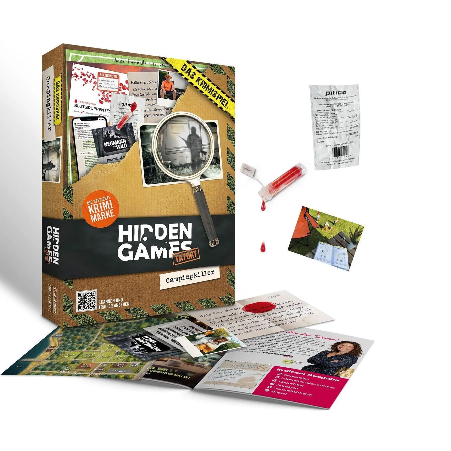 Pegasus Spiele Spiel Hidden Games Tatort: Der Campingkiller