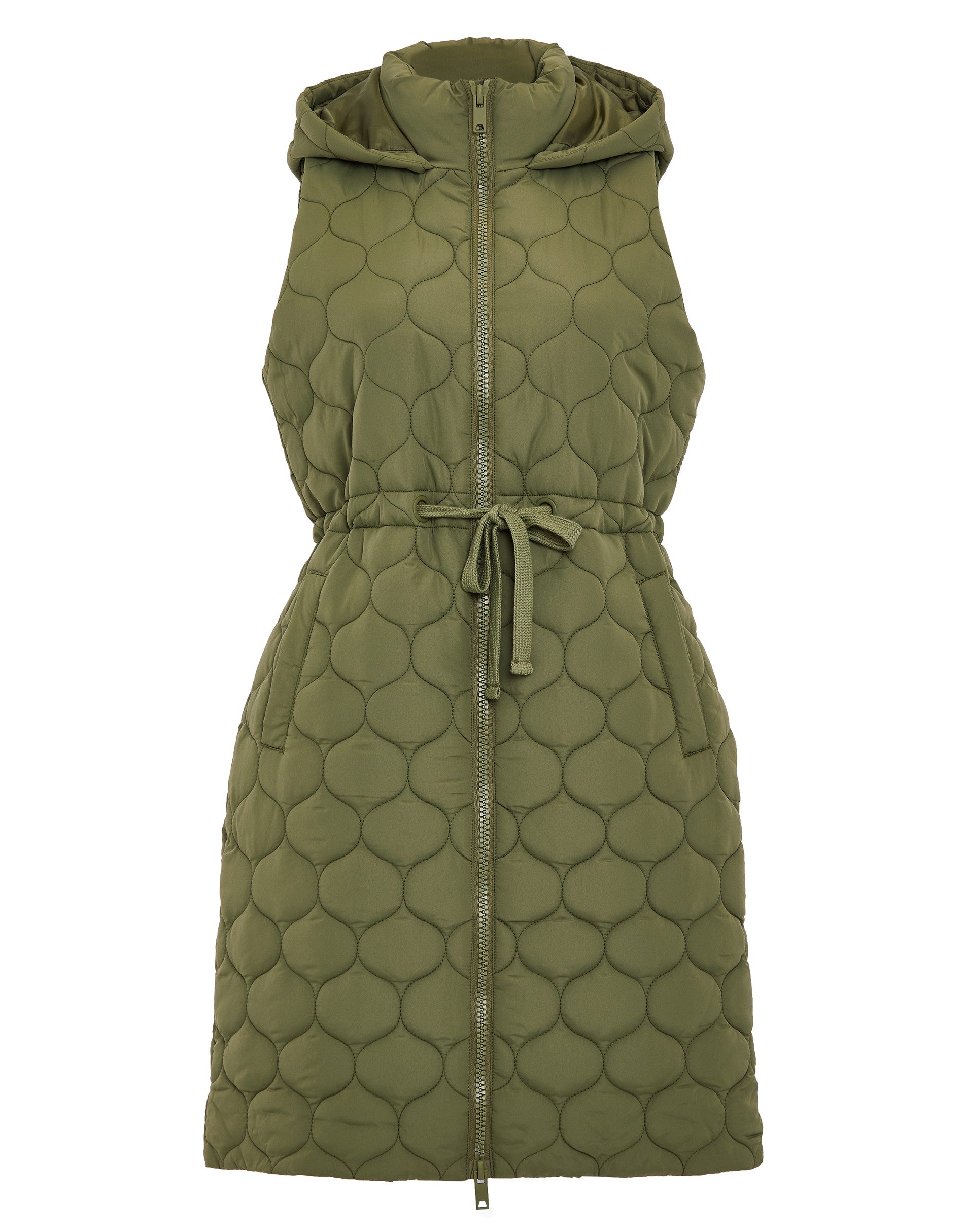 Threadbare Softshellweste (1-tlg) mit langem Schnitt und Kapuze