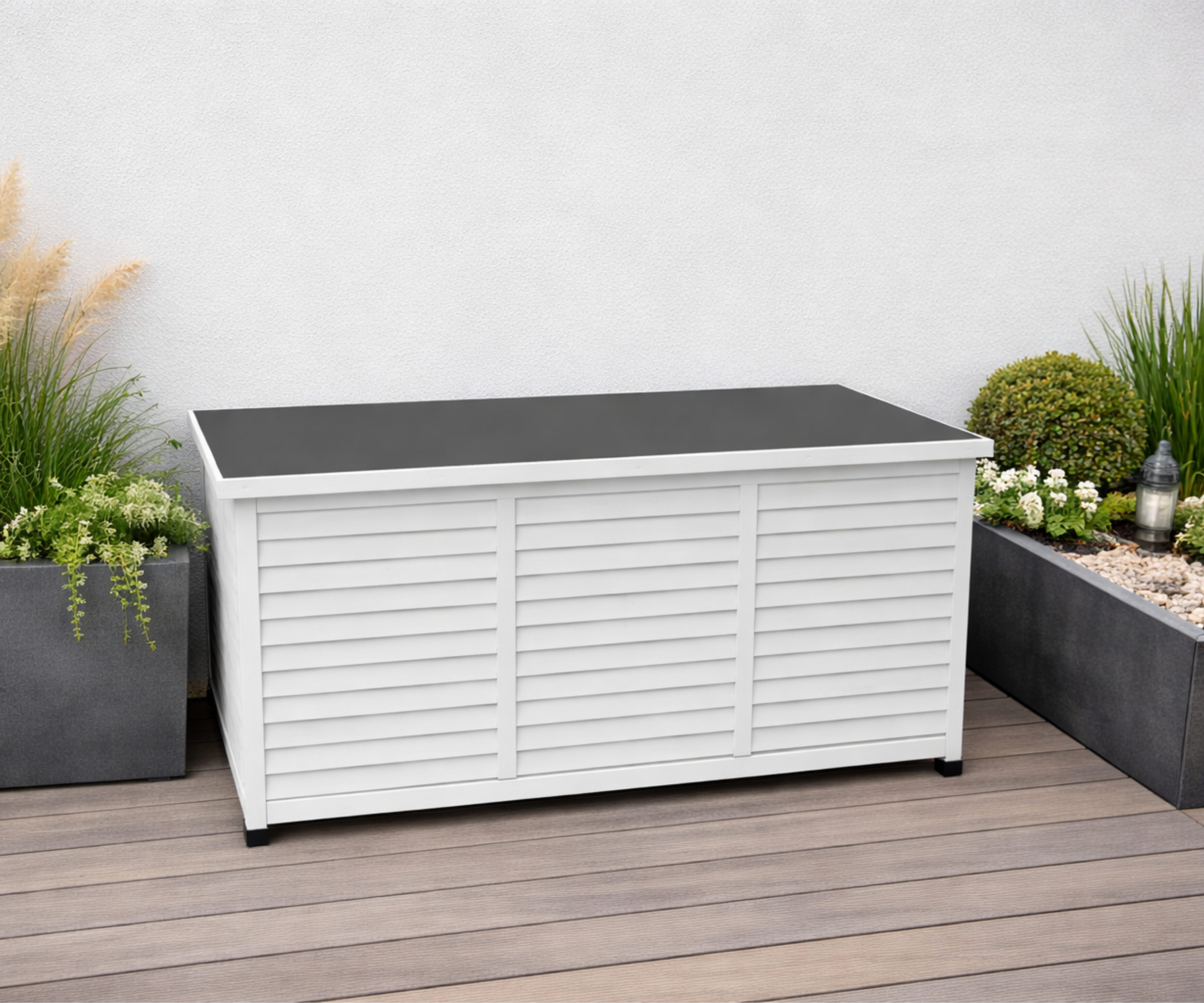 Leco Auflagenbox Kissenbox Aufbewahrungsbox Gartenbox Gartenaufbewahrung VINTAGE