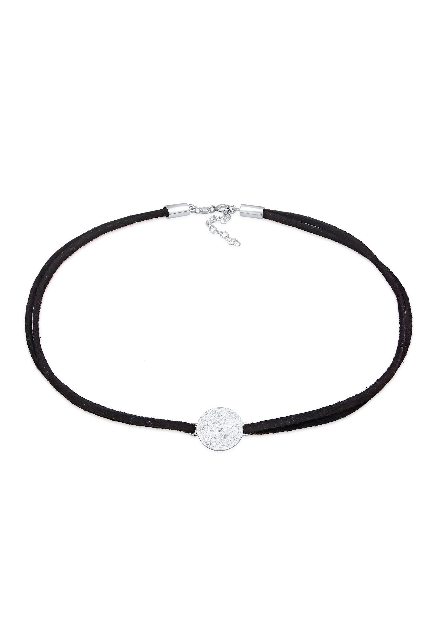 Choker Choker Plättchen Halsband 925 Silber