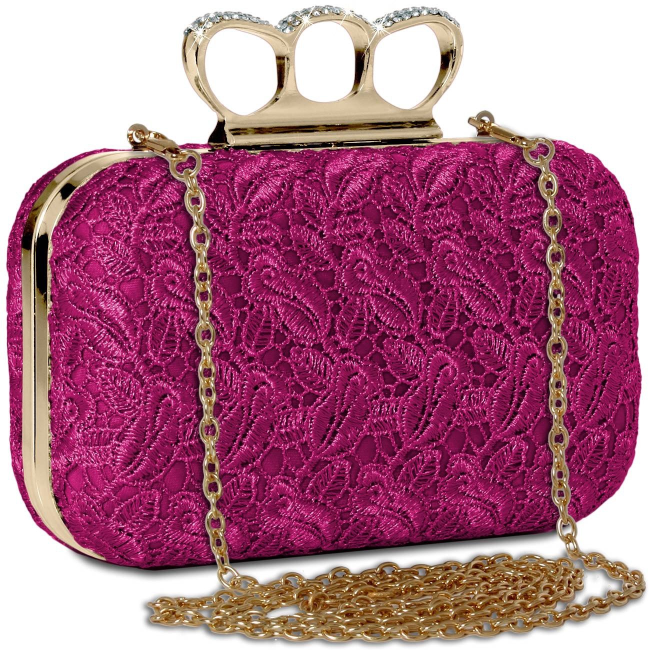 Caspar Clutch TA290 Damen Schlagring Box günstig online kaufen